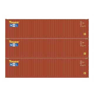 Athearn 17441 N Scale 40' High Cube Container MOL 3 Pack #2