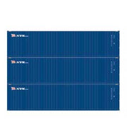 Athearn 17444 N Scale 40' High Cube Container NYK 3 Pack #1