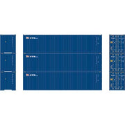 Athearn 17444 N Scale 40' High Cube Container NYK 3 Pack #1