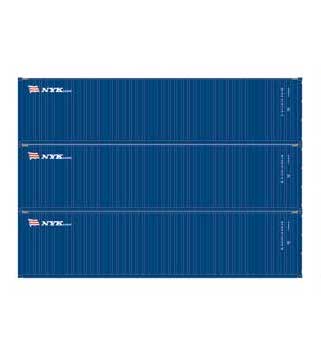 Athearn 17444 N Scale 40' High Cube Container NYK 3 Pack #1