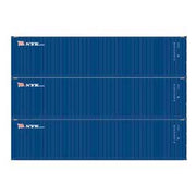 Athearn 17445 N Scale 40' High Cube Container NYK 3 Pack #2