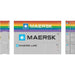 Athearn 17446 N Scale 40' High Cube Container (Rainbow) Maersk 3 Pack
