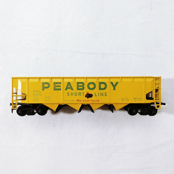 Athearn 1756 HO Scale 3 Bay Open Hopper (Blue Box Kit) Peabody PSL 6671 - NOS