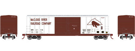 Athearn 17575 N Scale 50' FMC Double Door Boxcar McCloud Railway MCR 2156