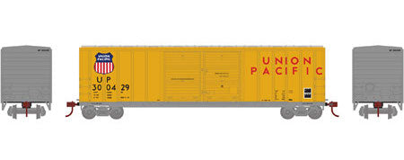 Athearn 17581 N Scale 50' FMC Double Door Boxcar Union Pacific UP 300429