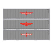 Athearn 17701 N Scale 40' Smooth Side Container APL 3 Pack