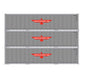 Athearn 17701 N Scale 40' Smooth Side Container APL 3 Pack