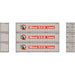 Athearn 17703 N Scale 40' Smooth Side Container Mitsui 3 Pack