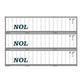 Athearn 17704 N Scale 40' Smooth Side Container NOL 3 Pack