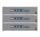 Athearn 17705 N Scale 40' Smooth Side Container NYK 3 Pack