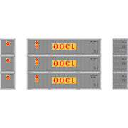 Athearn 17706 N Scale 40' Smooth Side Container OOCL 3 Pack