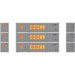 Athearn 17706 N Scale 40' Smooth Side Container OOCL 3 Pack