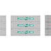 Athearn 17707 N Scale 40' Smooth Side Container Japan Line 3 Pack