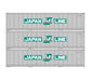 Athearn 17707 N Scale 40' Smooth Side Container Japan Line 3 Pack