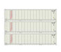Athearn 17708 N Scale 40' Smooth Side Container DART 3 Pack