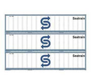 Athearn 17710 N Scale 40' Smooth Side Container Sea Train 3 Pack