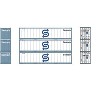 Athearn 17710 N Scale 40' Smooth Side Container Sea Train 3 Pack