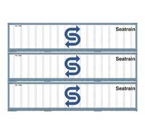 Athearn 17710 N Scale 40' Smooth Side Container Sea Train 3 Pack