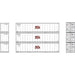 Athearn 17711 N Scale 40' Smooth Side Container ACL 3 Pack