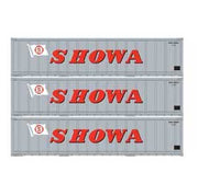 Athearn 17713 N Scale 40' Smooth Side Container SHOWA 3 Pack