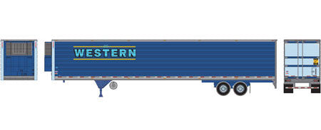 Athearn 17908 HO Scale 53' Utility Reefer Trailer Western Distribution 551