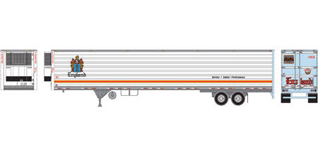 Athearn 17918 HO Scale 53' Utility Reefer Trailer England 10838
