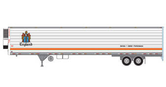 Athearn 17918 HO Scale 53' Utility Reefer Trailer England 10838