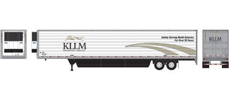 Athearn 17974 HO Scale 53' 3000R Utility Reefer Trailer KLLM Intermodal 124223