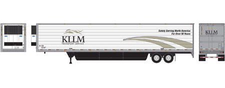 Athearn 17975 HO Scale 53' 3000R Utility Reefer Trailer KLLM Intermodal 91180