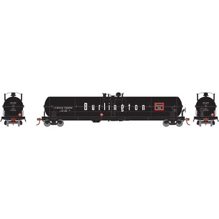 Athearn 18005 HO Scale 62' Tank Car Burlington CB&Q 130022