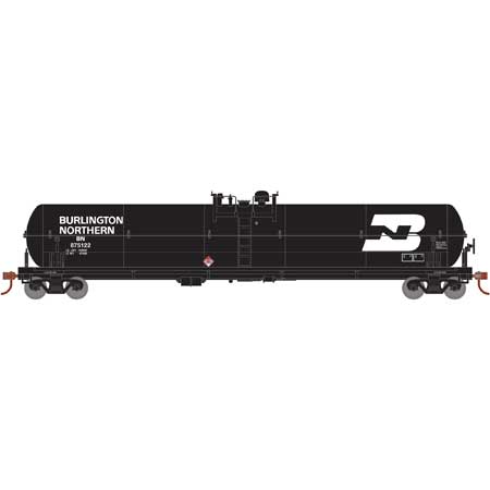 Athearn 18008 HO Scale 62' Tank Car Burlington Northern BN 875122