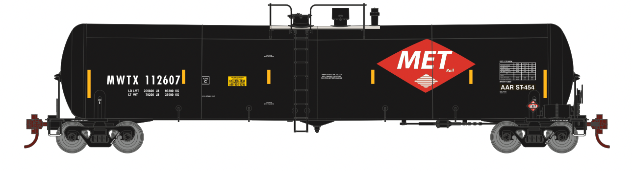 Athearn 18019 N Scale 30,000 Gallon Ethanol Tank Car Midwest Ethanol Transport MWTX 3 Pack #3