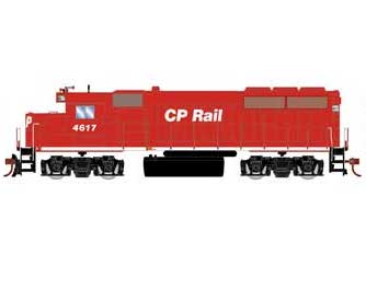 Athearn 18259 HO Scale EMD GP40-2 Canadian Pacific CP 4617 (DCC and Sound Ready)