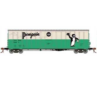 Athearn 18445 HO Scale 50' NACC Boxcar Penguin Ginger Ale NADX 7001