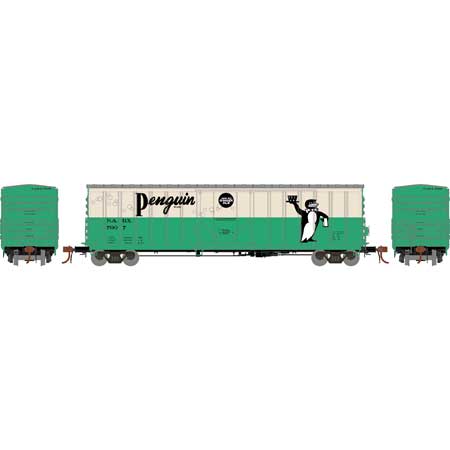 Athearn 18447 HO Scale 50' NACC Boxcar Penguin Ginger Ale NADX 7007