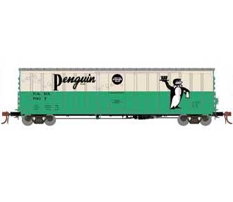 Athearn 18447 HO Scale 50' NACC Boxcar Penguin Ginger Ale NADX 7007
