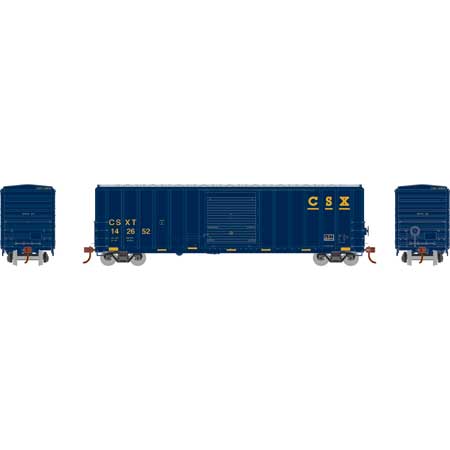 Athearn 18689 HO Scale 50' FMC 5347 Boxcar CSXT 142652