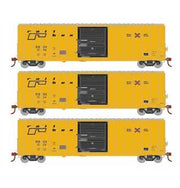 Athearn 18694 HO Scale 50' FMC 5347 Boxcar Railbox RBOX 3 Pack