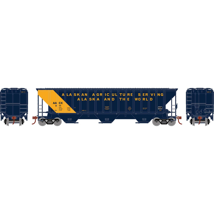 Athearn 18776 HO Scale PS 4740 Covered Hopper Alaska Railroad AACX 011