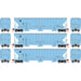 Athearn 18780 HO Scale PS 4740 Covered Hopper General American CATX 3 Pack