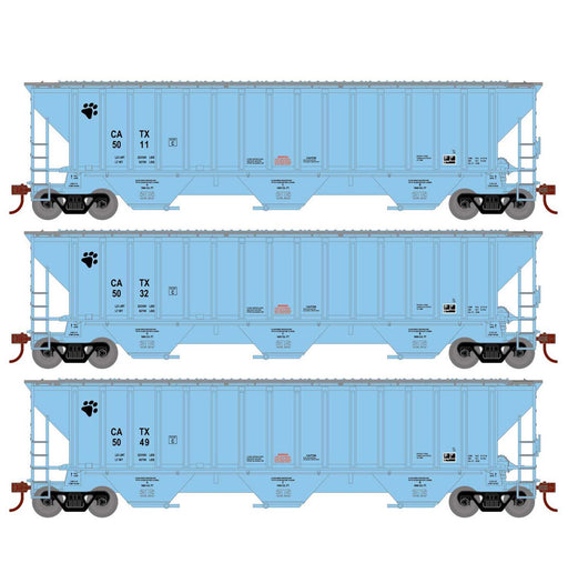 Athearn 18780 HO Scale PS 4740 Covered Hopper General American CATX 3 Pack