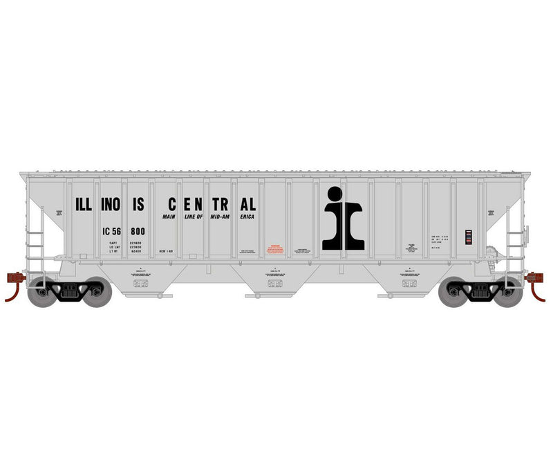 Athearn 18784 HO Scale PS 4740 Covered Hopper Illinois Central IC 56800
