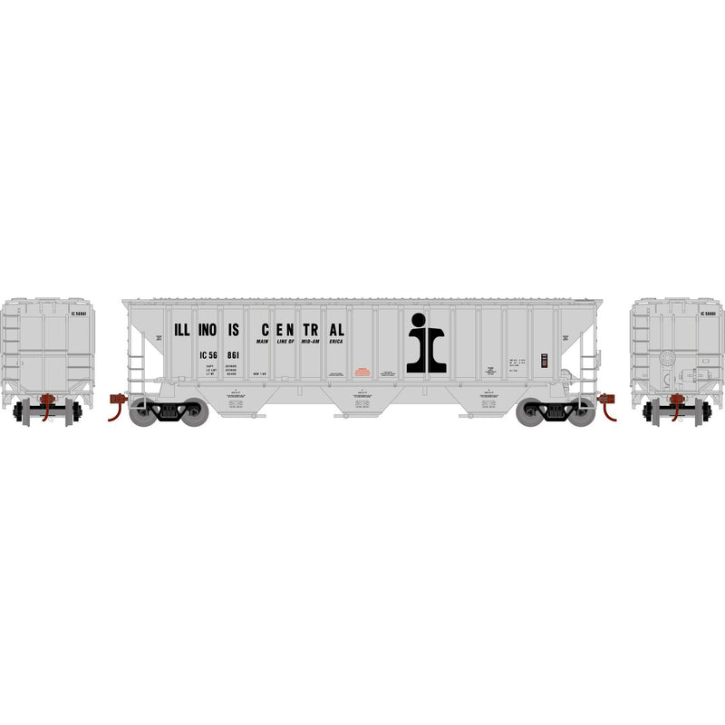 Athearn 18785 HO Scale PS 4740 Covered Hopper Illinois Central IC 56861