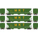 Athearn 18789 HO Scale PS 4740 Covered Hopper Missouri Kansas Texas MKT 3 Pack