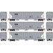 Athearn 18792 HO Scale PS 4740 Covered Hopper Norfolk Western NW 3 Pack