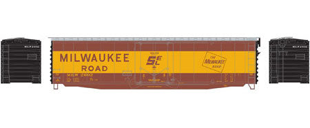 Athearn 18834 N Scale 50' PS-1 Plug Door Boxcar Milwaukee Road MILW 2602