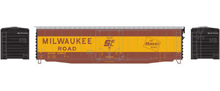 Athearn 18834 N Scale 50' PS-1 Plug Door Boxcar Milwaukee Road MILW 2602