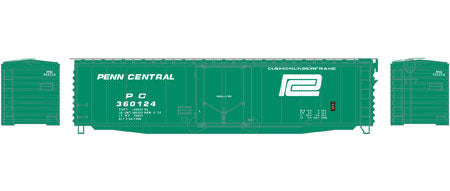 Athearn 18838 N Scale 50' PS-1 Plug Door Boxcar Penn Central PC 360124