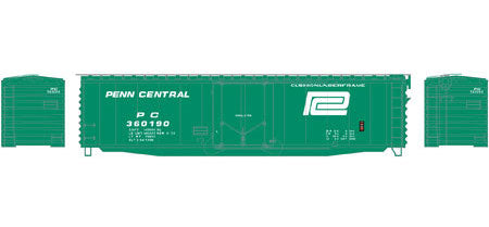 Athearn 18839 N Scale 50' PS-1 Plug Door Boxcar Penn Central PC 360193