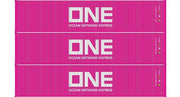 Athearn 20105 N Scale 40' Low Cube Container Ocean Network Express ONE TLLU 3 Pack #2